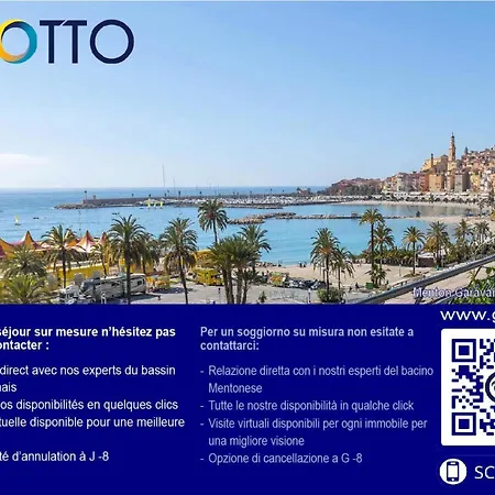 La Piscine - Giotto - Joli 3p Avec Terrasse Vue Laterale Proche Plages Et Commerces Mae-4261 Mentona